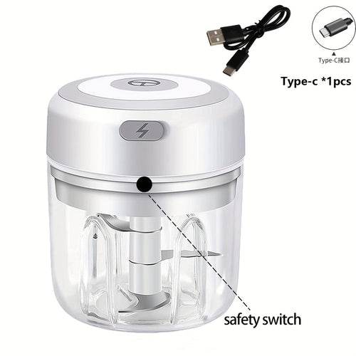Compact Electric Garlic Crusher USB Meat Grinder 100250Ml - Big J's Showstoppin' Store